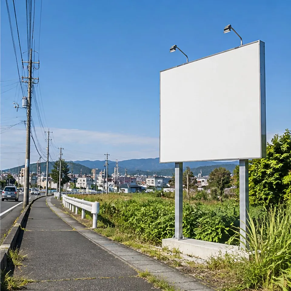 同じ看板が空いている状態のイメージ写真